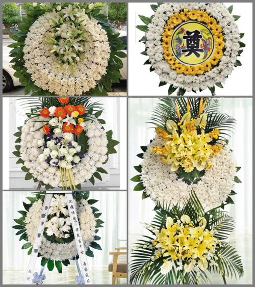 山东莱芜莱城区口镇镇郭陈村花圈速递