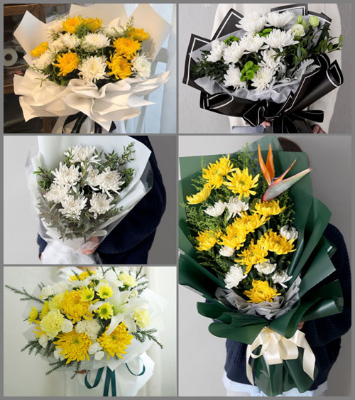 山东莱芜莱城区口镇镇郭陈村白事花束代送